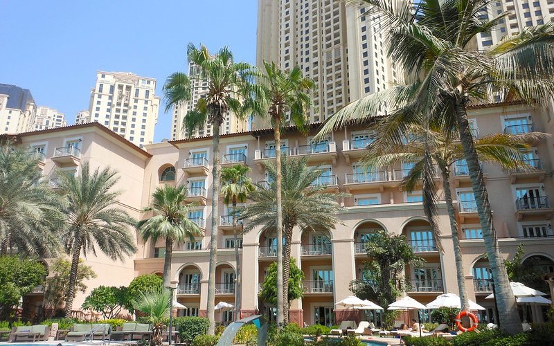 Ritz Carlton, a luxurious hotel in Dubai.